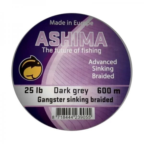Ashima Gangster 8 Braided Sinking Line Dark Grey 4 Ashima Gangster 8 Braided Sinking Line Dark Grey - Afbeelding 2