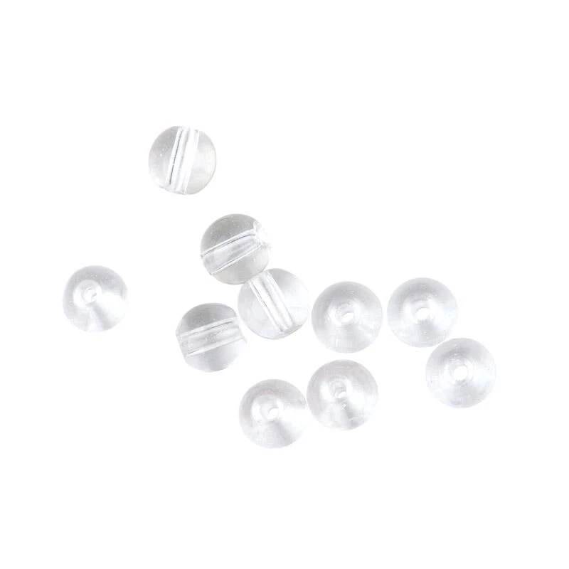 Spro Round Smooth Glass Beads Clear Diamond 3 Spro Round Smooth Glass Beads Clear Diamond