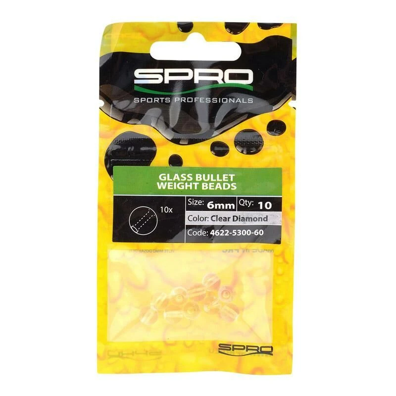 Spro Round Smooth Glass Beads Clear Diamond 4 Spro Round Smooth Glass Beads Clear Diamond - Afbeelding 2