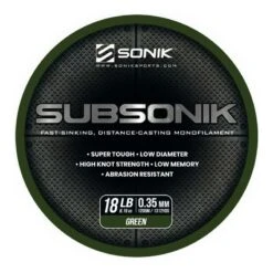 Sonik Subsonik Monofilament Green 1200M -Verkoop Van Visgerei 2308323Sonik Subsonik Monofilament Green 1200M 3 1
