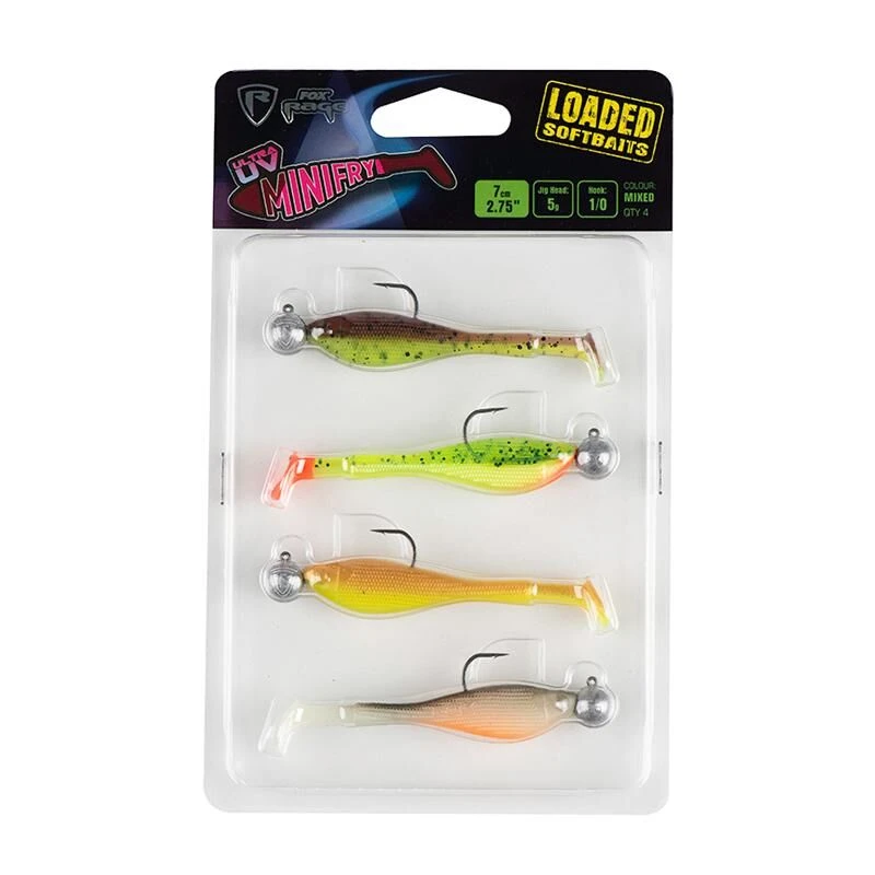 Fox Rage UV Minifry Loaded 7cm 5g - 1/0 3 Fox Rage UV Minifry Loaded 7cm 5g - 1/0